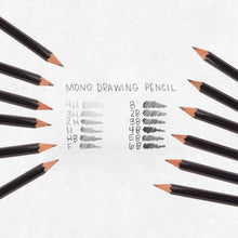 Load image into Gallery viewer, MONO Drawing Pencil Set - 12-Pack
