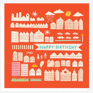 Happy Birthday City Card