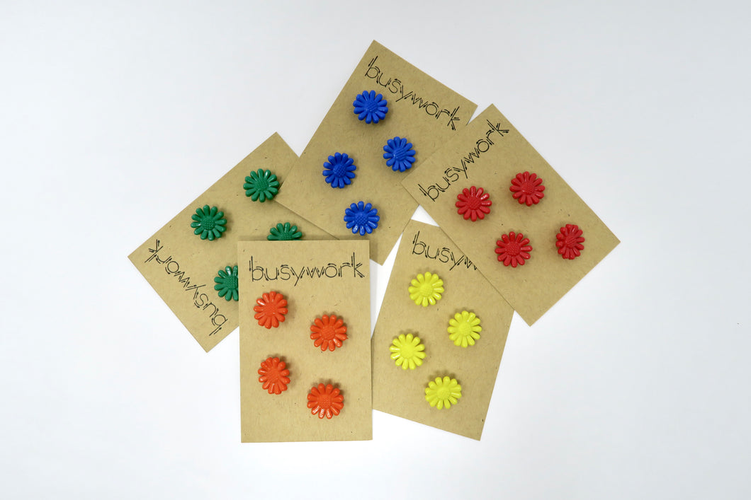 Colorful Daisy Buttons