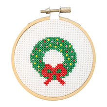 Load image into Gallery viewer, Wreath Cross Stitch Kit
